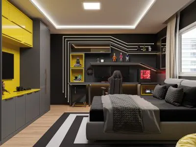Quarto de Gamer Plajenado